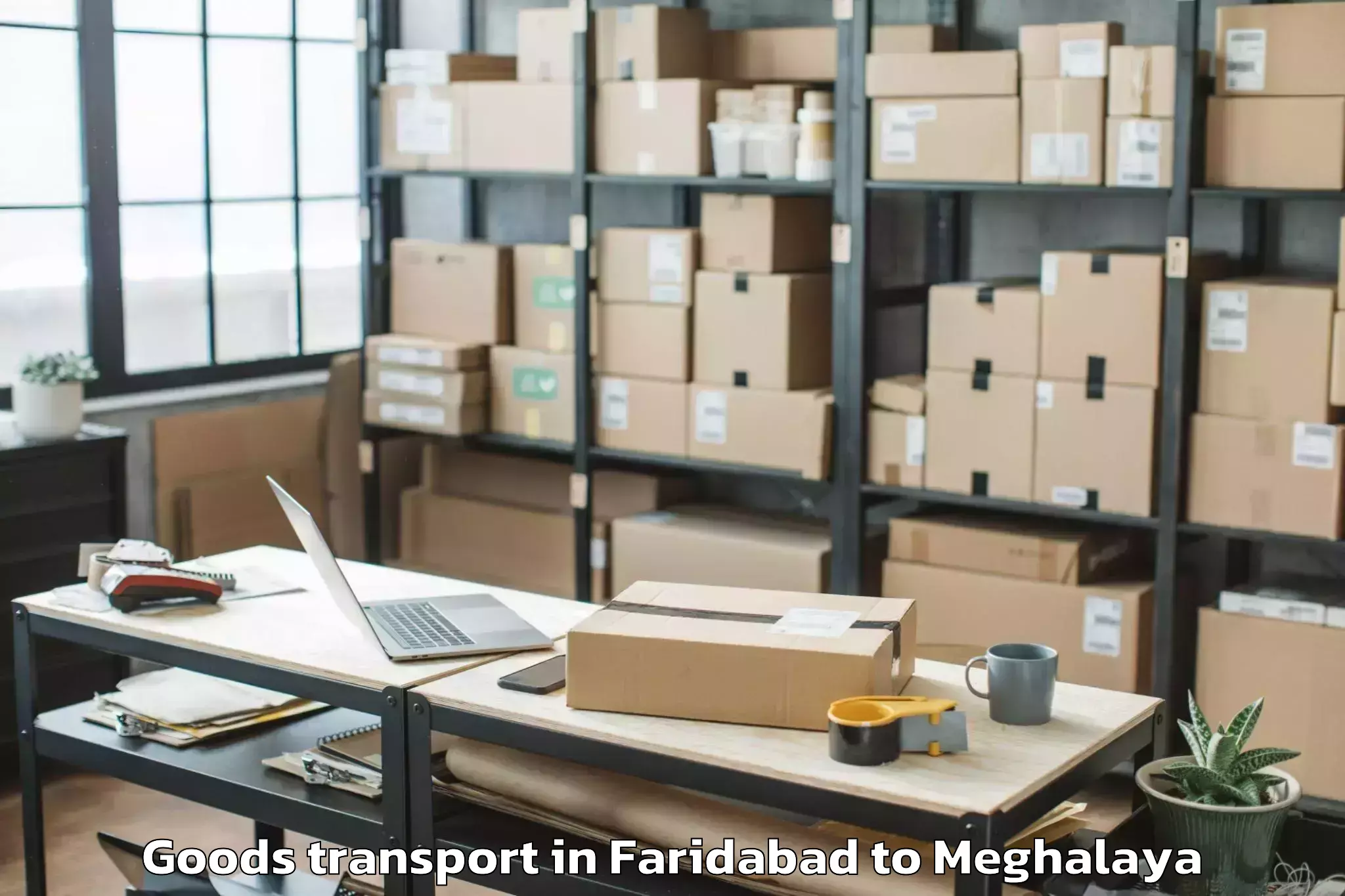 Top Faridabad to Mawkyrwat Goods Transport Available